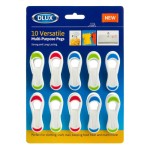 30 soft-handled clothespins, multi-functional clips, with rubber bag